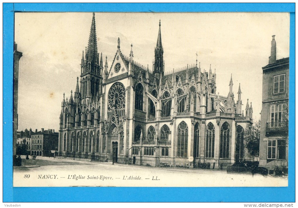 CP, 54, NANCY, L'Eglise Saint Epvre - L'Abside, Voyagé En 1915 - Nancy