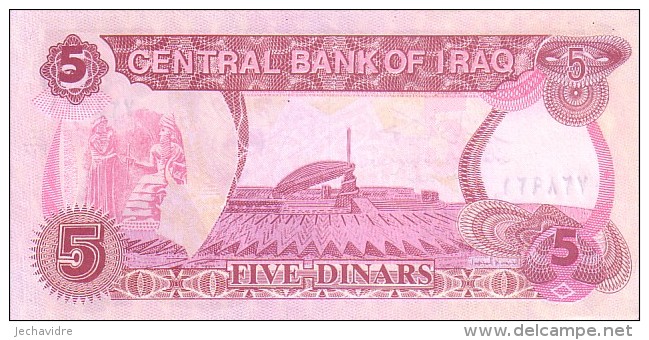 IRAQ   5 Dinars  Daté De 1992   Pick 80 C        ***** BILLET  NEUF ***** - Irak