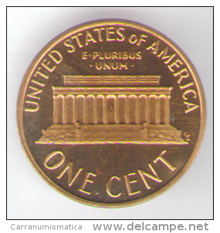 STATI UNITI 1 CENT 1976 FONDO SPECCHIO - 1959-…: Lincoln, Memorial Reverse