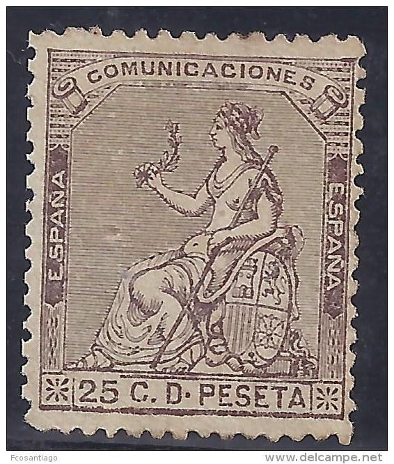 ESPAÑA 1873 - Edifil #135 Sin Goma (*) - Ungebraucht