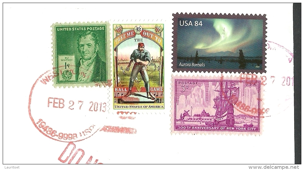 USA Cover With Several Stamps  To ESTONIA Estland Estonie 2014 - 2011-...