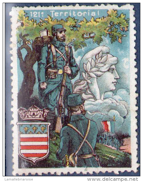 VIGNETTE:121e  TERRITORIAL - Vignettes Militaires