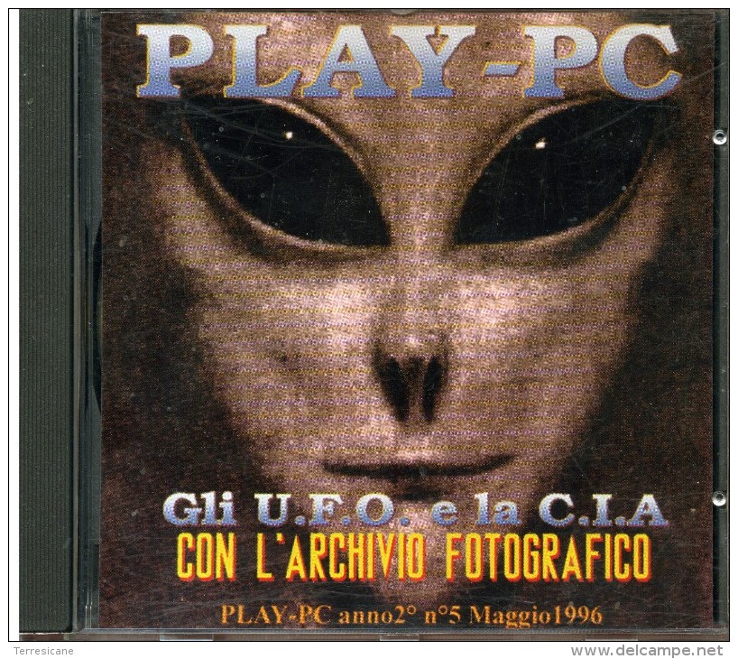 X PLAY PC CD ROM DOS WIN GLI UFO E LA CIA  ARCHIVIO FOTOGRAFICO - CD