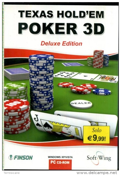 CD COFANETTO TEXAS HOL'EM POKER 3D DELUXE EDITION FINSON COFANETTO - CD