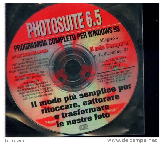 CD PHOTOSUITE 6.5 PROGRQAMMA COMPLETO WIN RITOCCO FOTO - CD