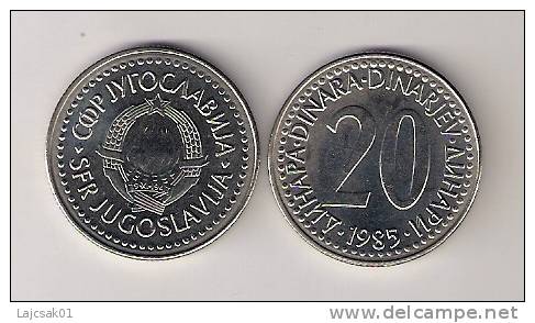 Yugoslavia 20 Dinara 1985. UNC KM#112 - Yugoslavia