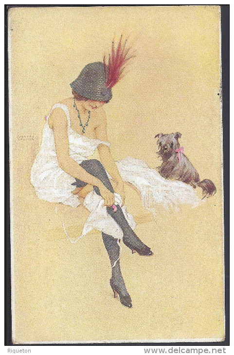 THEMES - ILLUSTRATEURS -  RAPHAEL KIRCHNER -  " RIQUETTE ET SON CHIEN " - - Kirchner, Raphael