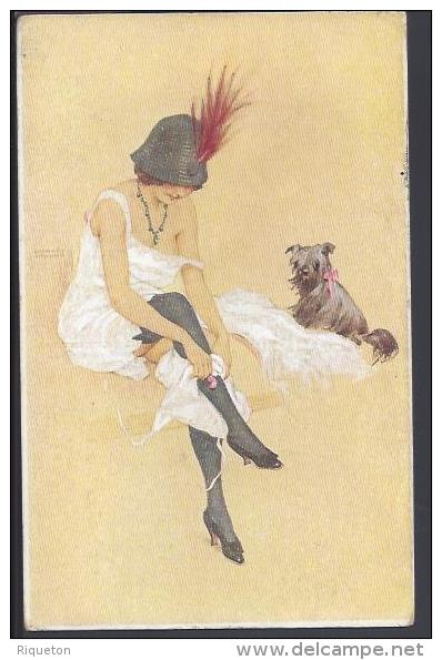 THEMES - ILLUSTRATEURS -  RAPHAEL KIRCHNER -  " RIQUETTE ET SON CHIEN " - - Kirchner, Raphael