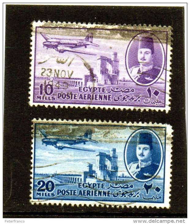 B - 1952 Egitto - Re Farouk - Poste Aérienne