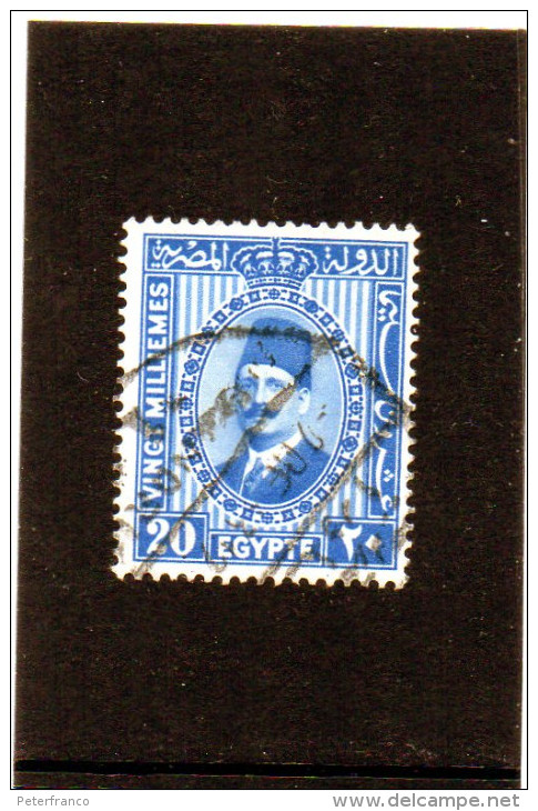 B - 1927/37 Egitto - Re Fuad - Used Stamps