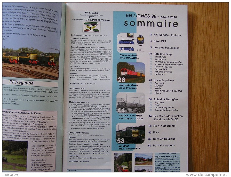 EN LIGNES Revue Ferroviaire N° 98 Diabolo Mise En Service Traction Electrique SNCB NMBS Chemins Fer Train Autorail Rail - Railway & Tramway