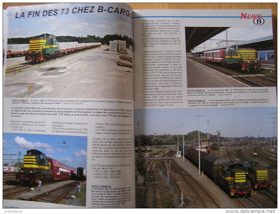 EN LIGNES Revue Ferroviaire N° 93 G2000 Vossloh 73 B Cargo SNCB NMBS Chemins Fer Train Autorail Rail - Railway & Tramway