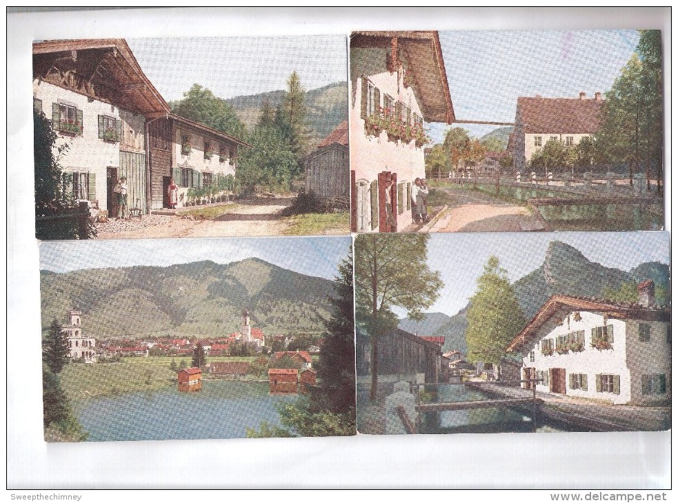 10 Zehn Oberammergau Bavaria, Germany Alte Ansichtskarten LOT 01 - Oberammergau