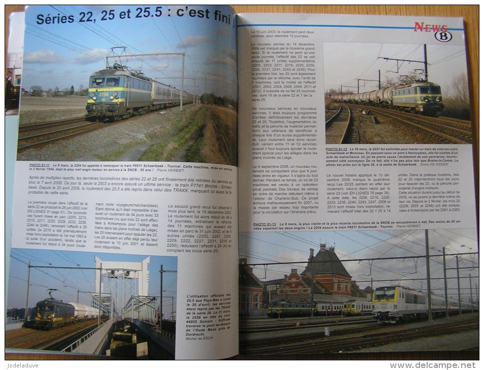 EN LIGNES Revue Ferroviaire N° 91 Wagon Bremen 14 18  Série 22 25 25.5 SNCB NMBS Chemins Fer Train Autorail Rail - Railway & Tramway