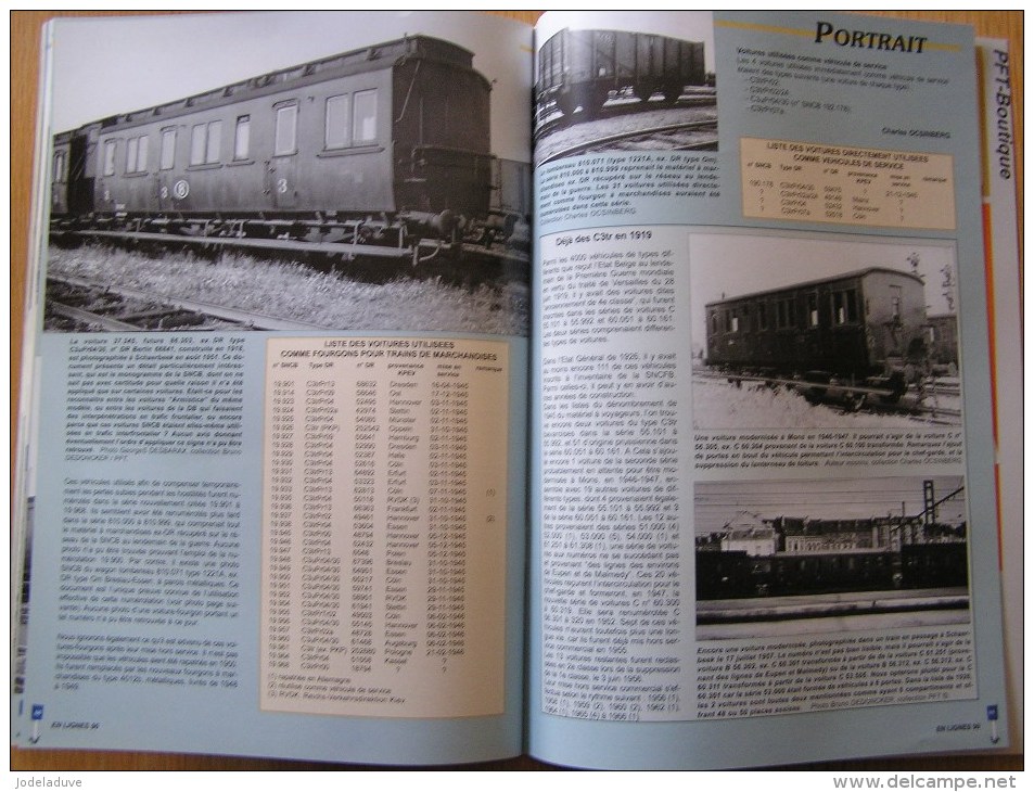 EN LIGNES Revue Ferroviaire N° 90 GTW Voiture Ex DR C3tr SNCB NMBS Chemins Fer Train Autorail Rail - Railway & Tramway