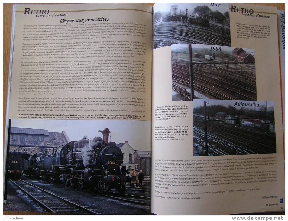 EN LIGNES Revue Ferroviaire N° 90 GTW Voiture Ex DR C3tr SNCB NMBS Chemins Fer Train Autorail Rail - Railway & Tramway