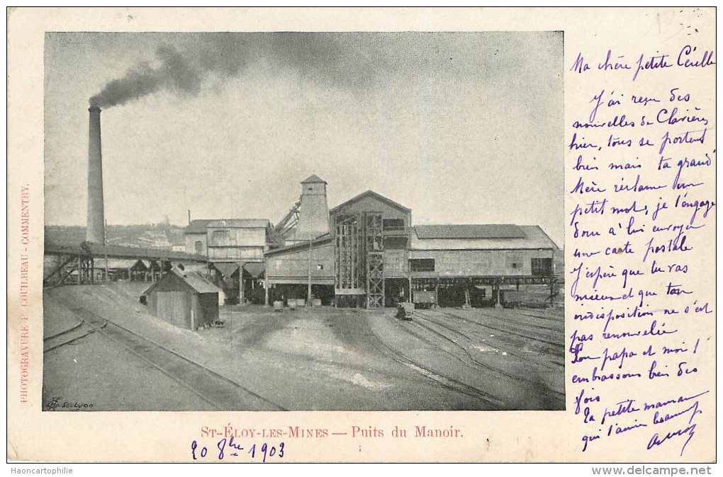Saint Eloy Les Mines : Puits Du Manoir - Saint Eloy Les Mines