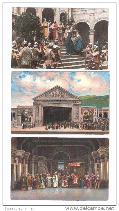 10 Zehn Oberammergau Passionsspiele (Passion Play) , Bavaria, Germany Alte Ansichtskarten LOT 03 - Oberammergau