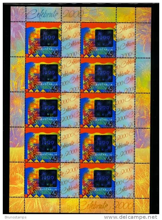 AUSTRALIA - 1999  CELEBRATE  2000  SHEETLET  MINT NH - Sheets, Plate Blocks &  Multiples