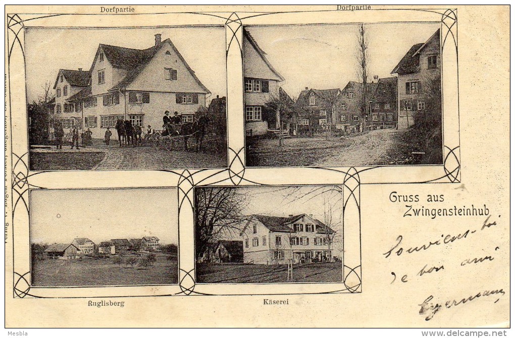 CPA - GRUSS  AUS  ZWINGENSTEINHUB  (Suisse)    Cachets Et Timbre 1902 - Stein