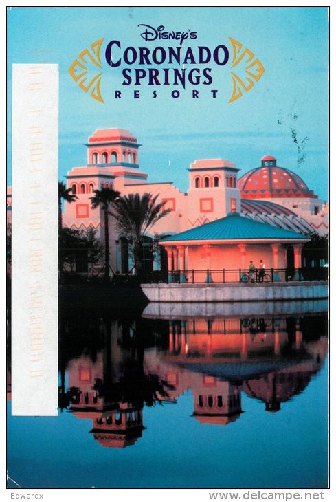 Coronado Springs Resort Hotel, DisneyWorld, Florida USA Postcard Used Posted To UK 2006 Stamp - Disneyworld