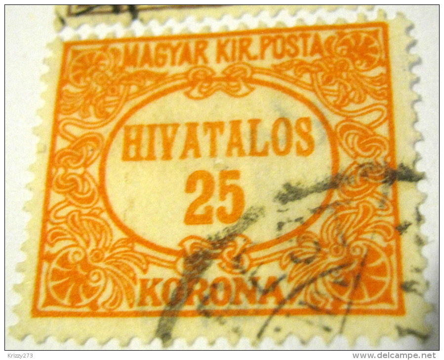 Hungary 1922 Official Service 25k - Used - Service