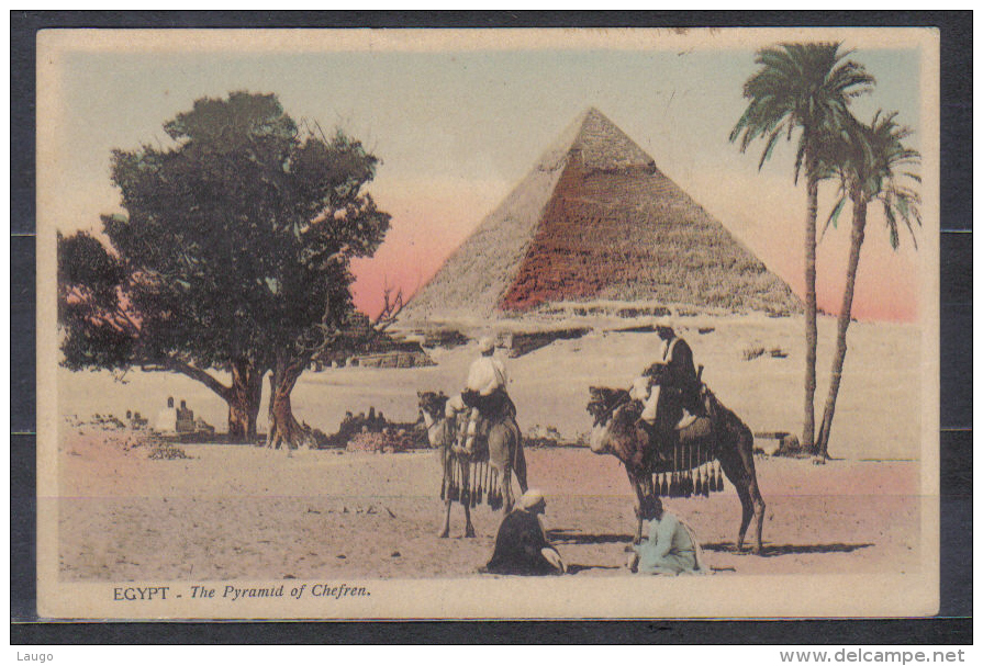 Egypt  Postcard The Pyramid Of Chefren , Unused - Pyramiden