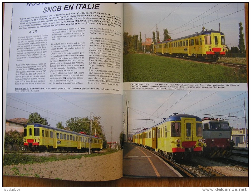 EN LIGNES Revue Ferroviaire N° 77 En Italie Est De La Pologne Siemens SNCB NMBS Chemins Fer Train Autorail Rail - Railway & Tramway