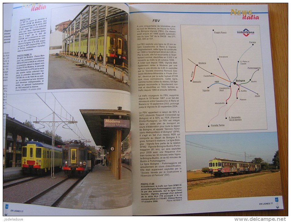 EN LIGNES Revue Ferroviaire N° 77 En Italie Est De La Pologne Siemens SNCB NMBS Chemins Fer Train Autorail Rail - Railway & Tramway