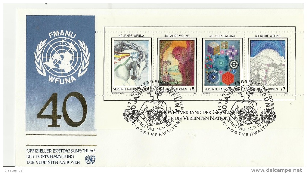 UNO WIEN  FDC1986 - FDC