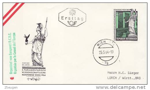 AUSTRIA 1964 EUROPA SYMPATHY ISSUE  FDC - European Ideas