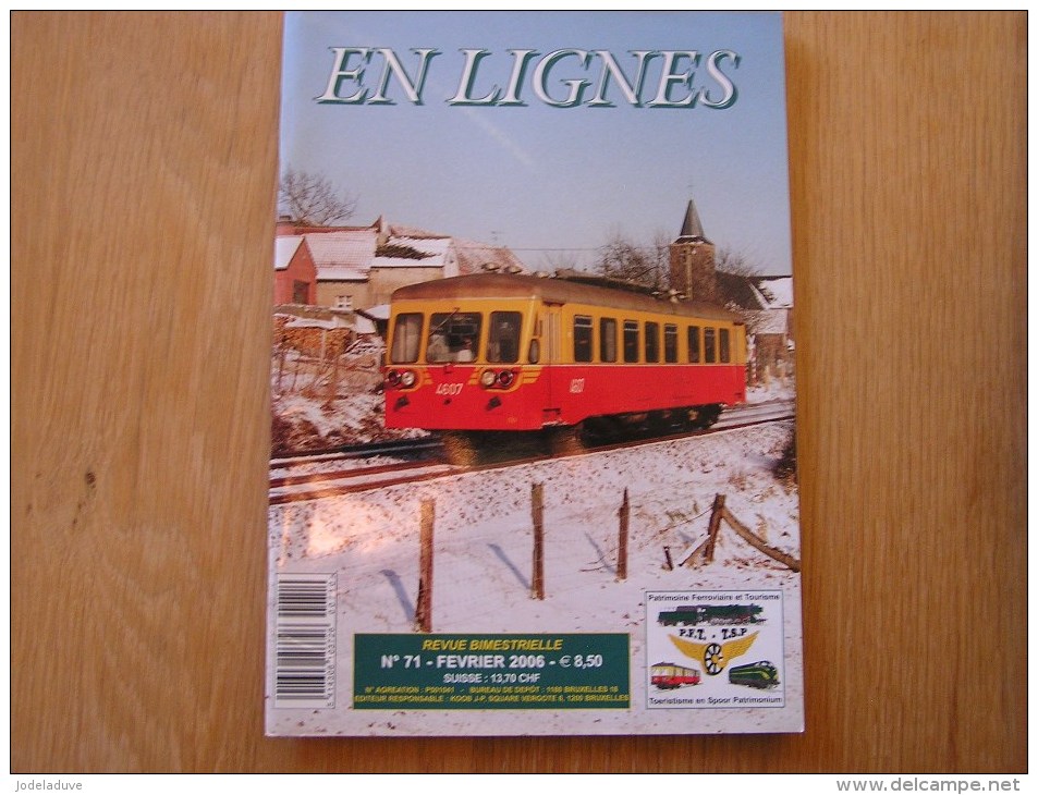 EN LIGNES Revue Ferroviaire N° 71 Travaux TGV Wagon Plat Euro 4000 Wegmann CFL SNCB NMBS Chemins Fer Train Autorail Rail - Railway & Tramway