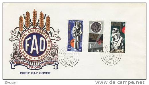 MALTA 1968 EUROPA SYMPATHY ISSUE  FDC - European Ideas