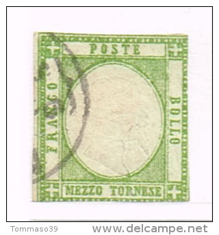 Italia REGNO - PROVINCE NAPOLETANE - 1861 - Mezzo Tornese Sass.6 - Usato - Napels