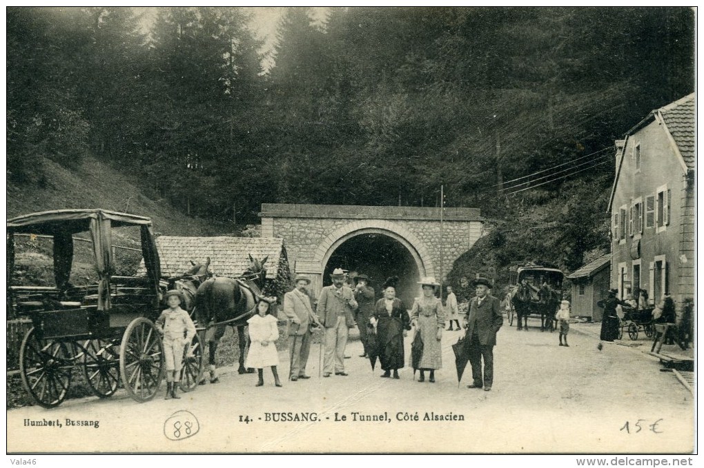 BUSSANG (Vosges) - Le Tunnel, Côté Alsacien - Très Animée - Bussang