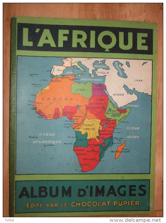 Chromos Album Chocolat Pupier L'afrique Avec 35 Images Sur 252 + 3 Doubles - Albums & Catalogues