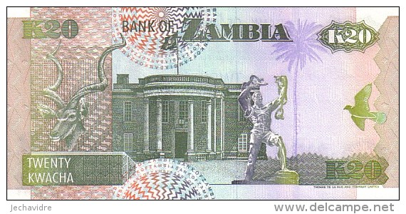 ZAMBIE   20  Kwacha Emission De 1992      Pick 36 B   Signature 11     ***** BILLET  NEUF ***** - Zambia