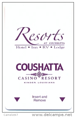 Resorts Coushata Hotel & Casino, Kinder, Louisiana, U.S.A., Used Magnetic Hotel Room Key Card # Resorts-2 - Hotelkarten