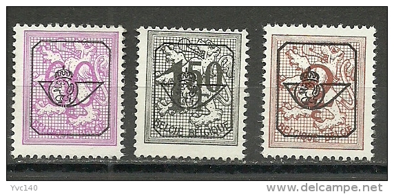 Belgium; Precancelled Stamps MNH** - Typos 1951-80 (Chiffre Sur Lion)