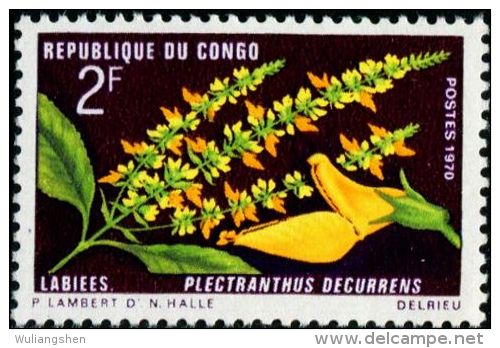 FB0093 Congo 1970 Flowers 1v MNH - Ungebraucht