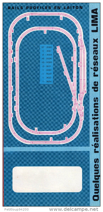 DEPLIANT MAQUETTES TRAINS  Lima  C - French