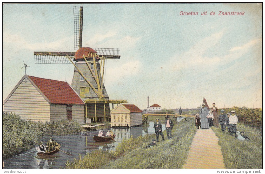 BR40281 Groeten Uit De Zaanstreek Moulev Windmill  Netherland Front/back Image - Zaanstreek