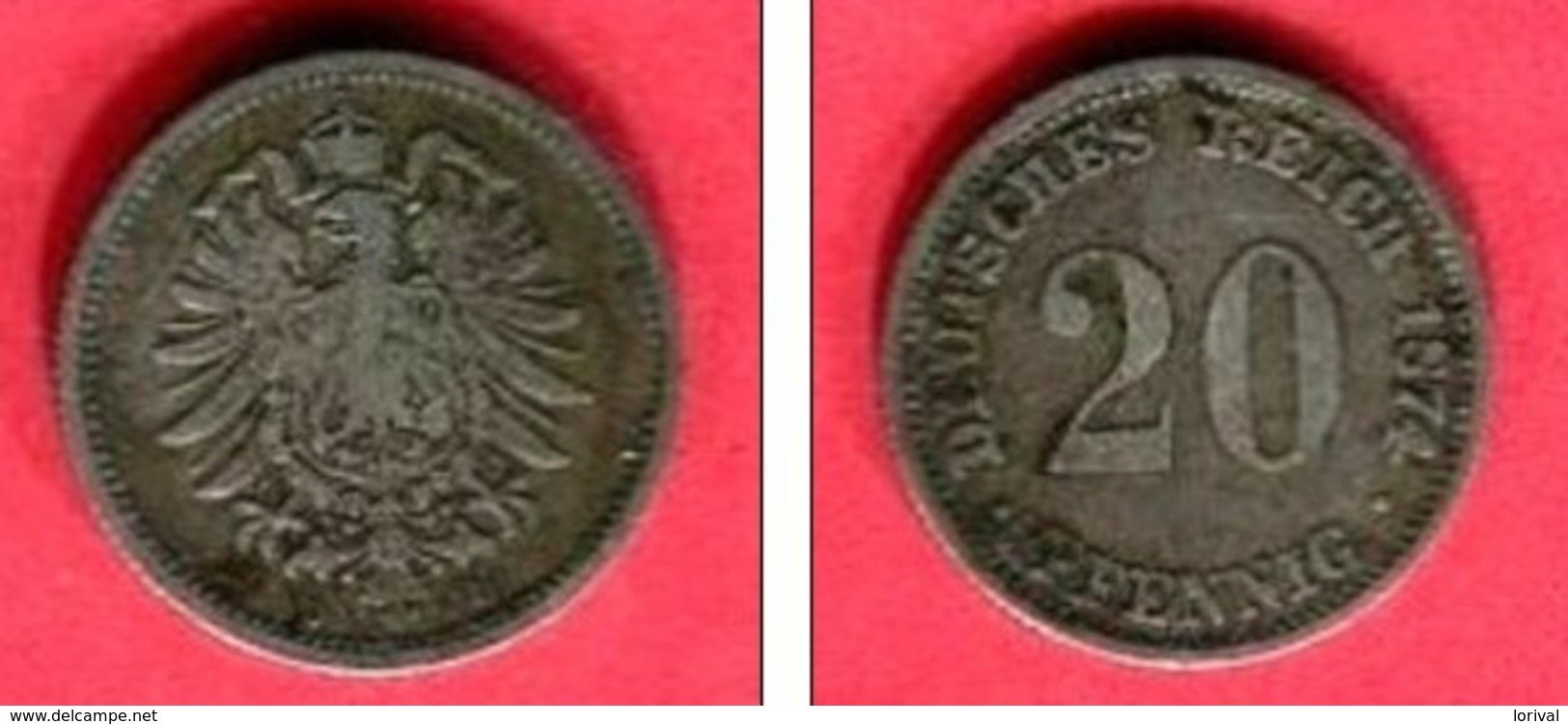 20 PFENIG 1874 D  TB 7 - 20 Pfennig