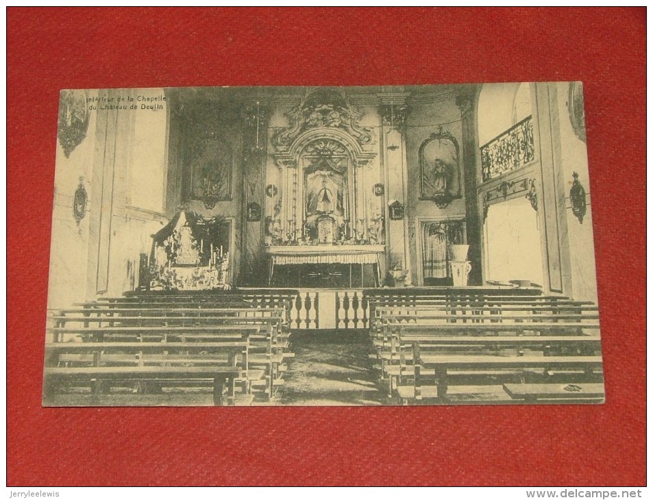 HOTTON  -  Intérieur De La Chapelle Du Château De Deulin - 1926 - Hotton