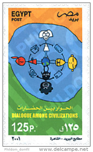 Ref. 91548 * MNH * - EGYPT. 2001. YEAR OF DIALOGUE AMONG CIVILIZATIONS . A?O INTERNACIONAL DEL DIALOGO ENTRE CIVILIZACIO - Ungebraucht