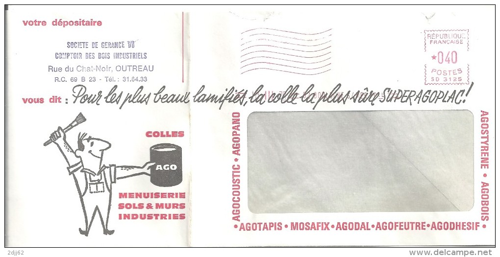 Maison, Artisan, Colle, Menuisier, Classe Ouverte - EMA Satas - Enveloppe   Complète, Pli Voir Scan  (N192bis)) - Other & Unclassified