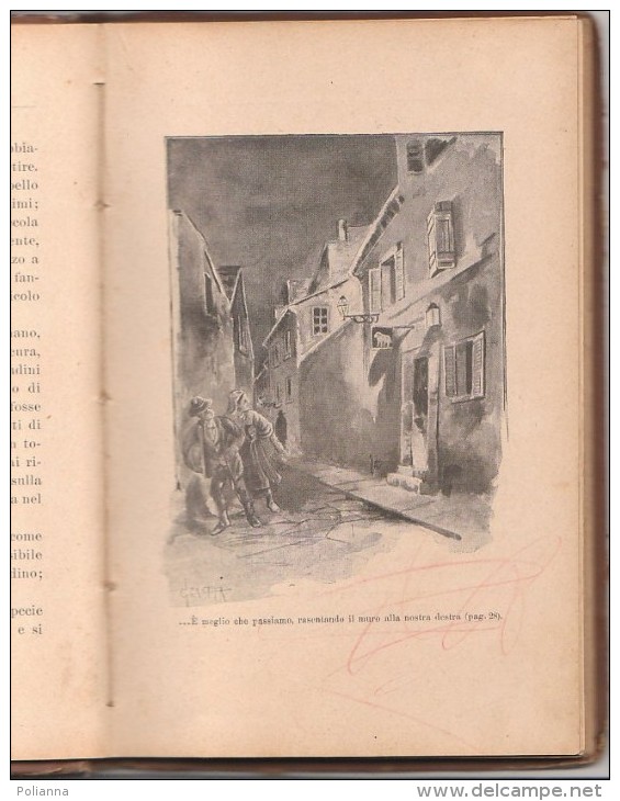 PFU/12 BIBLIOTECHINE X LE SCUOLE ELEMENTARI ITALIANE :Maria Savi Lopez TRA LA NEBBIA Paravia Ed.1909/Ilustrazioni Crotta - Anciens