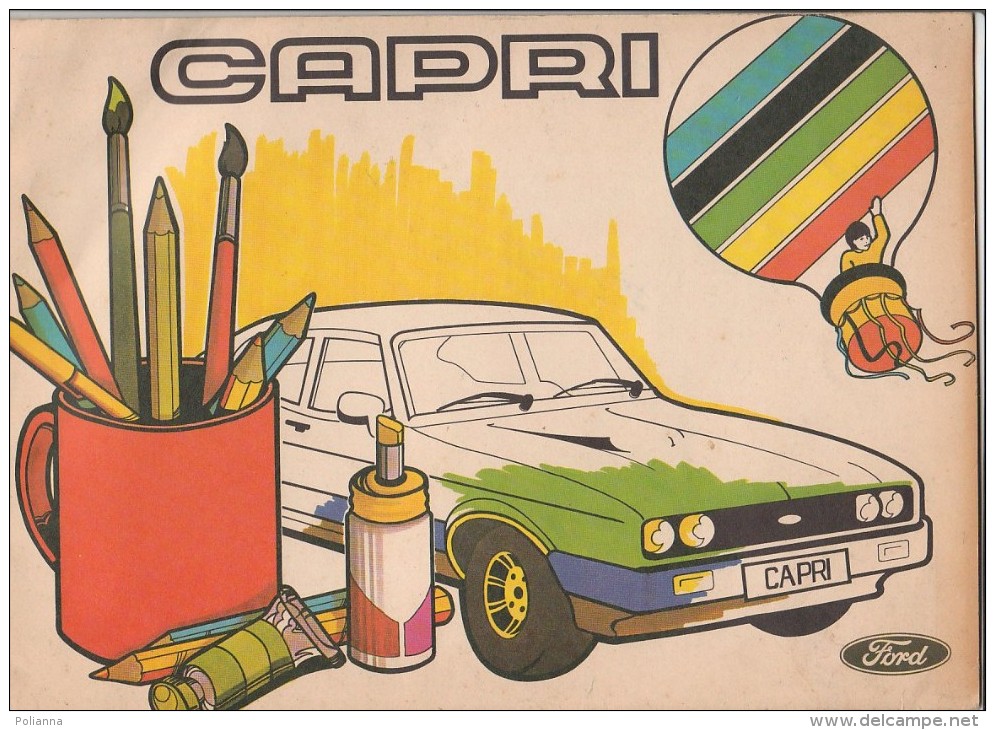 PFU/38 ALBUM DA COLORARE Anni '70 AUTO FORD CAPRI E T Heron & Co - Motoren