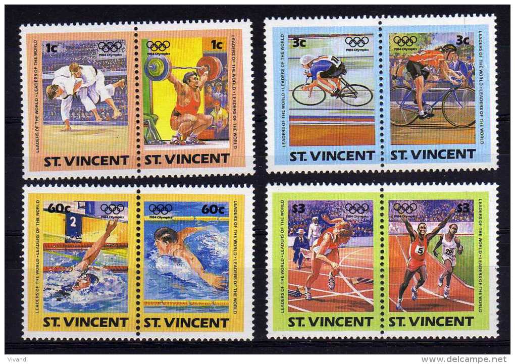 St Vincent - 1984 - Leaders Of The World/Olympic Games - MNH - St.Vincent (1979-...)