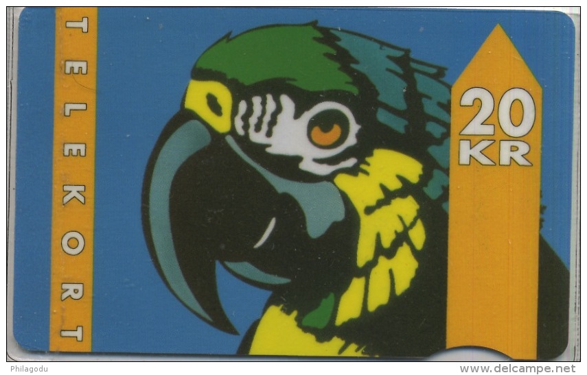 Telecarte DK  Perroquet Papagay - Parrots